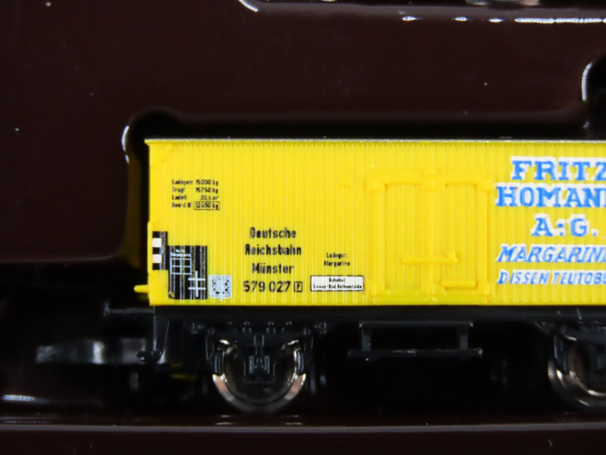 Z Scale Marklin Mini-Club 82507 Fritz Homann 3-Car Freight Set