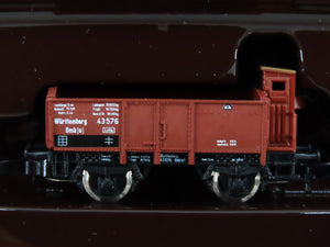 Z Marklin Mini-Club 8217 Wurttemberg Old Era 5-Car Freight Set w/ Brakeman's Cab