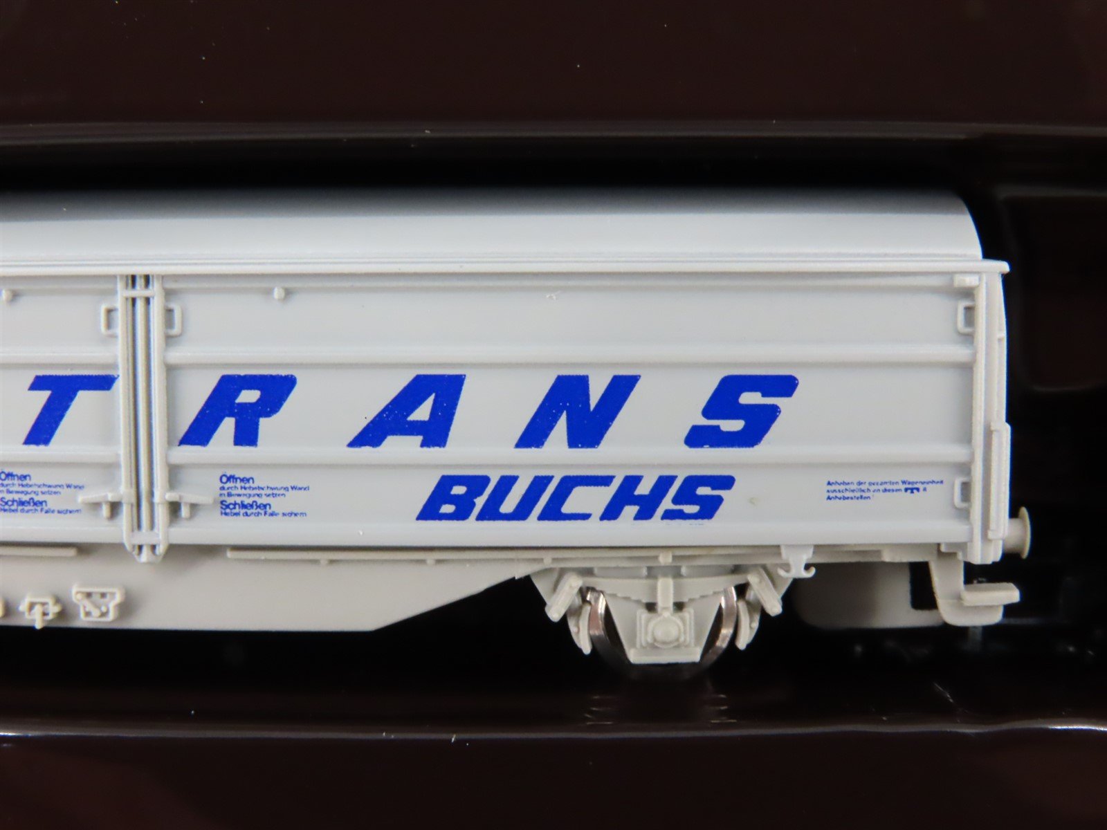 Z Scale Marklin Mini-Club 82154 OBB Fertrans Sliding Wall Box Car 2-Pack