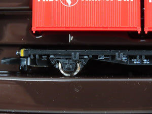 Z Scale Marklin Mini-Club 82368 SBB-CFF Flat Cars w/ Containers 3-Pack