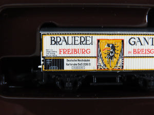 Z Scale Marklin Mini-Club 86615 Brauerei Ganter Beer Reefer w/ Truck & Trailer