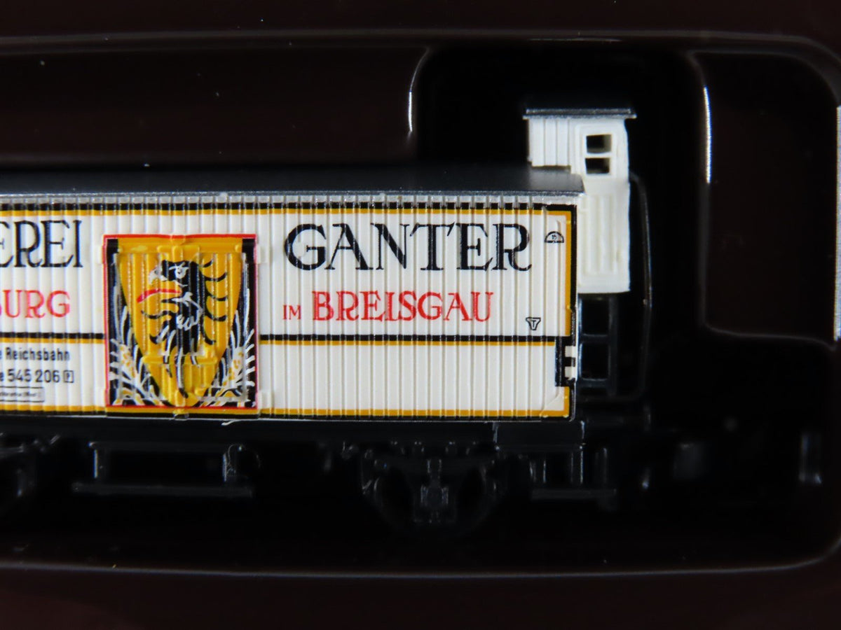 Z Scale Marklin Mini-Club 86615 Brauerei Ganter Beer Reefer w/ Truck &amp; Trailer