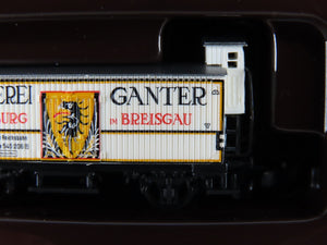 Z Scale Marklin Mini-Club 86615 Brauerei Ganter Beer Reefer w/ Truck & Trailer