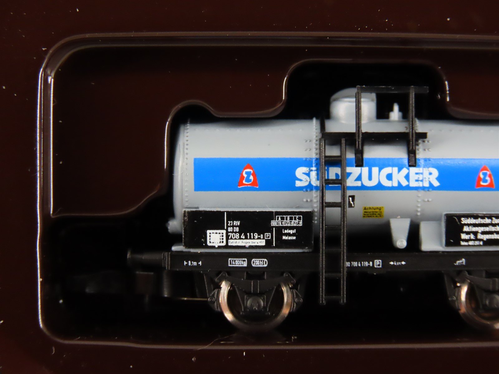 Z Scale Marklin Mini-Club 82313 DB German Federal Sudzucker Tank Car 3-Pack