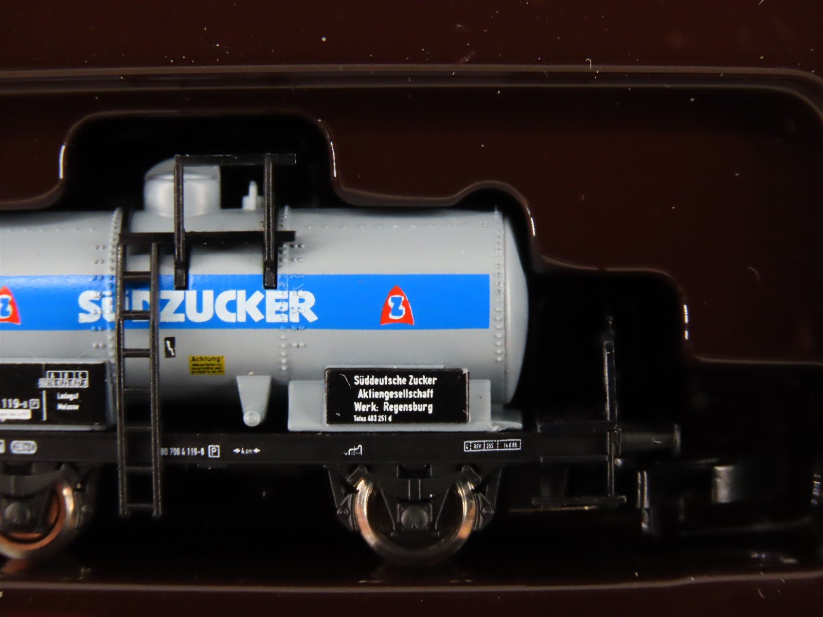 Z Scale Marklin Mini-Club 82313 DB German Federal Sudzucker Tank Car 3-Pack