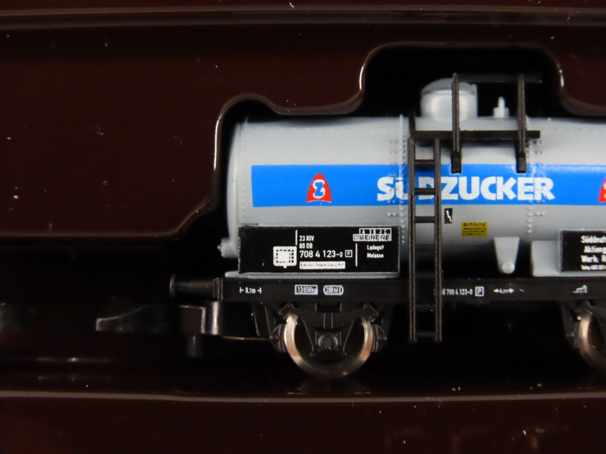 Z Scale Marklin Mini-Club 82313 DB German Federal Sudzucker Tank Car 3-Pack