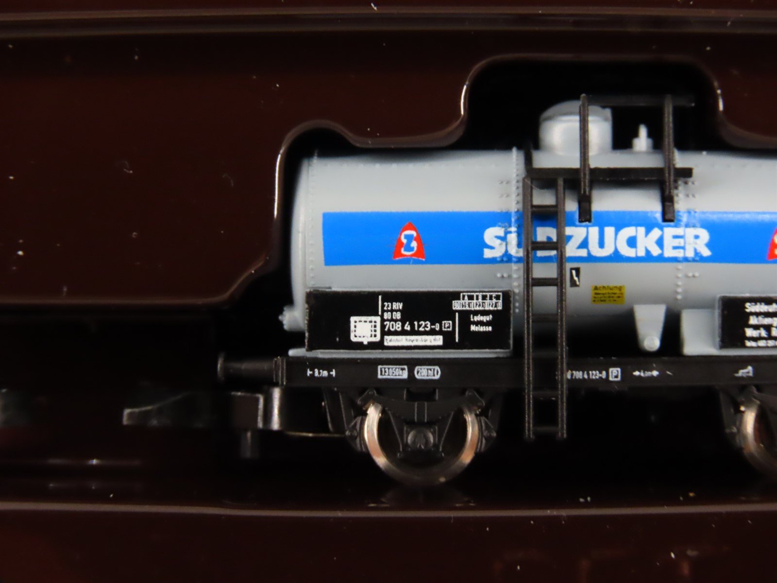 Z Scale Marklin Mini-Club 82313 DB German Federal Sudzucker Tank Car 3-Pack