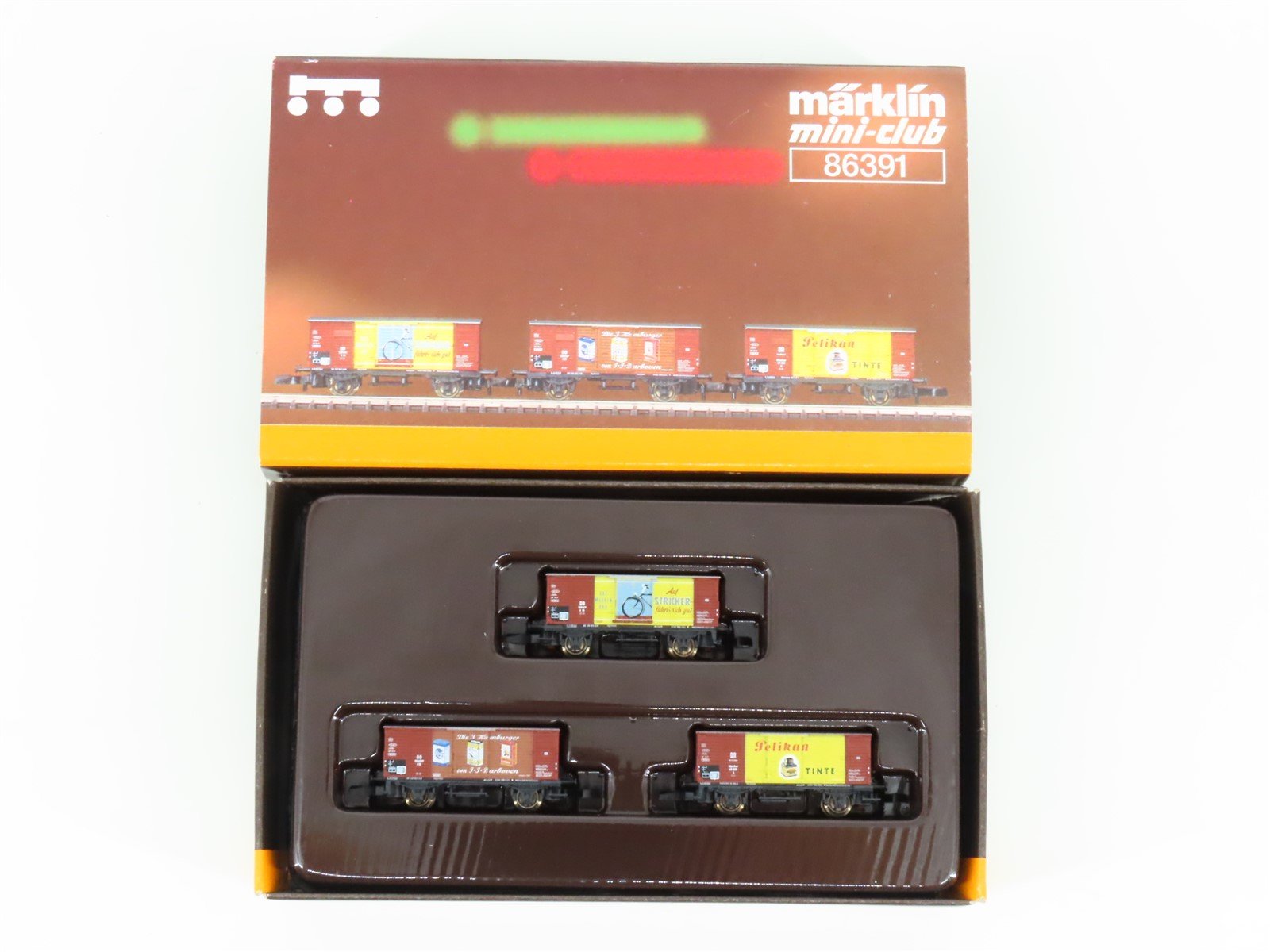 Z Scale Marklin Mini-Club 86391 "The Economic Miracle" Box Car Set 3-Pack