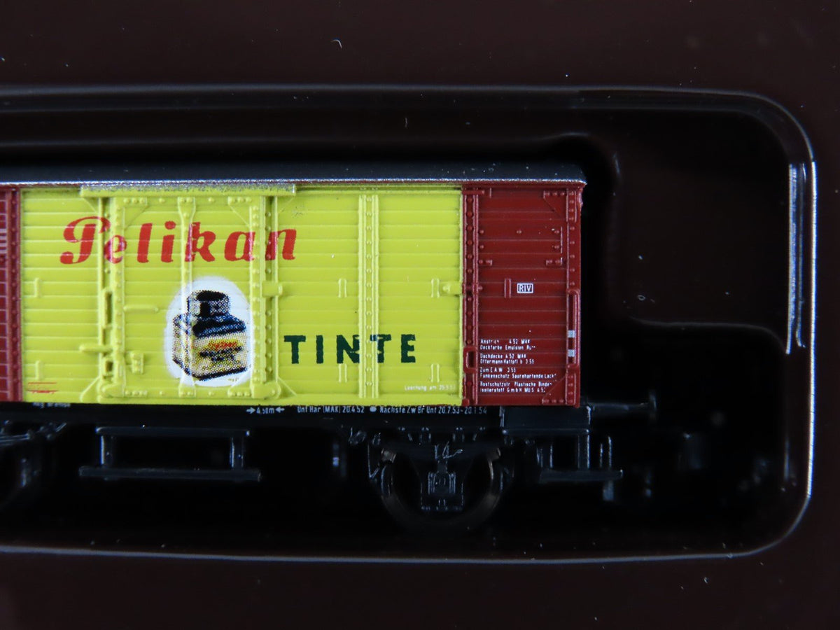 Z Scale Marklin Mini-Club 86391 &quot;The Economic Miracle&quot; Box Car Set 3-Pack