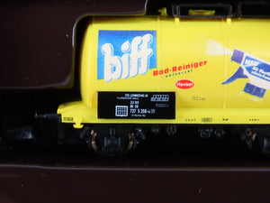 Z Scale Marklin Mini-Club 86113 DB German Biff, Sidolin, Sofix Tank Cars 3-Pack
