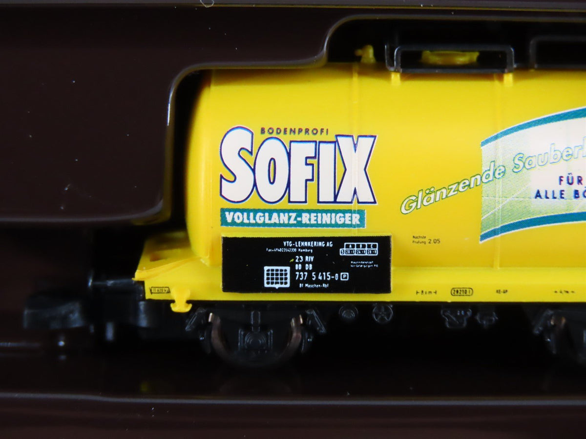 Z Scale Marklin Mini-Club 86113 DB German Biff, Sidolin, Sofix Tank Cars 3-Pack