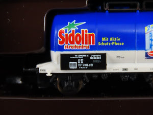 Z Scale Marklin Mini-Club 86113 DB German Biff, Sidolin, Sofix Tank Cars 3-Pack