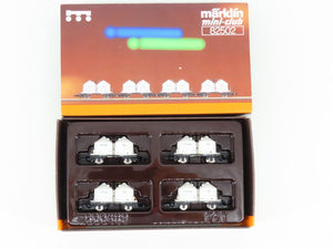 Z Scale Marklin Mini-Club 82502 DB German Karsdorfer Zement Flat Car 4-Pack