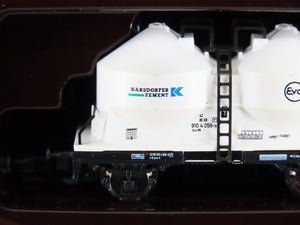 Z Scale Marklin Mini-Club 82502 DB German Karsdorfer Zement Flat Car 4-Pack