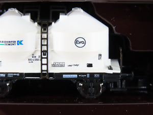 Z Scale Marklin Mini-Club 82502 DB German Karsdorfer Zement Flat Car 4-Pack