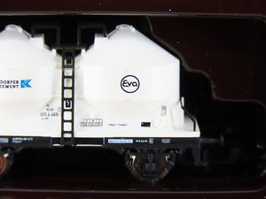 Z Scale Marklin Mini-Club 82502 DB German Karsdorfer Zement Flat Car 4-Pack