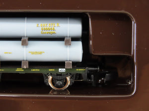 Z Scale Marklin Mini-Club 82400 Royal Bavarian Flat Cars w/ Gas Cylinders 3-Pack