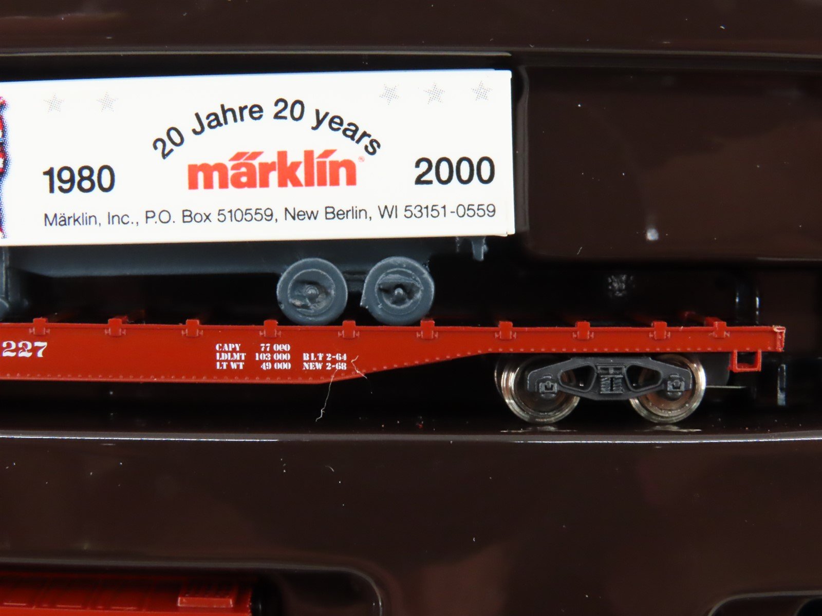 Z Scale Marklin Mini-Club 82512 MILW Milwaukee Road Freight Car Set w/ Tractor