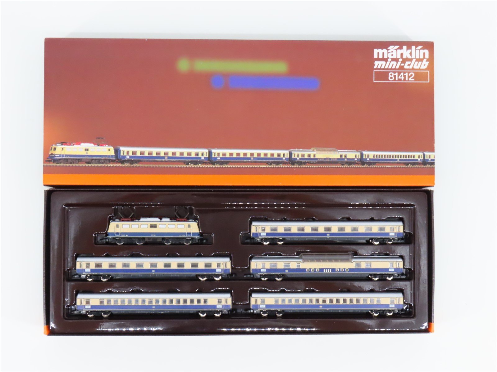 Z Scale Marklin Mini-Club 81412 DB German E10 Electric Passenger Train Set