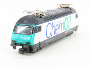 Z Marklin Mini-Club 81427 SBB Swiss ChemOil Re460 Electric Freight Train Set