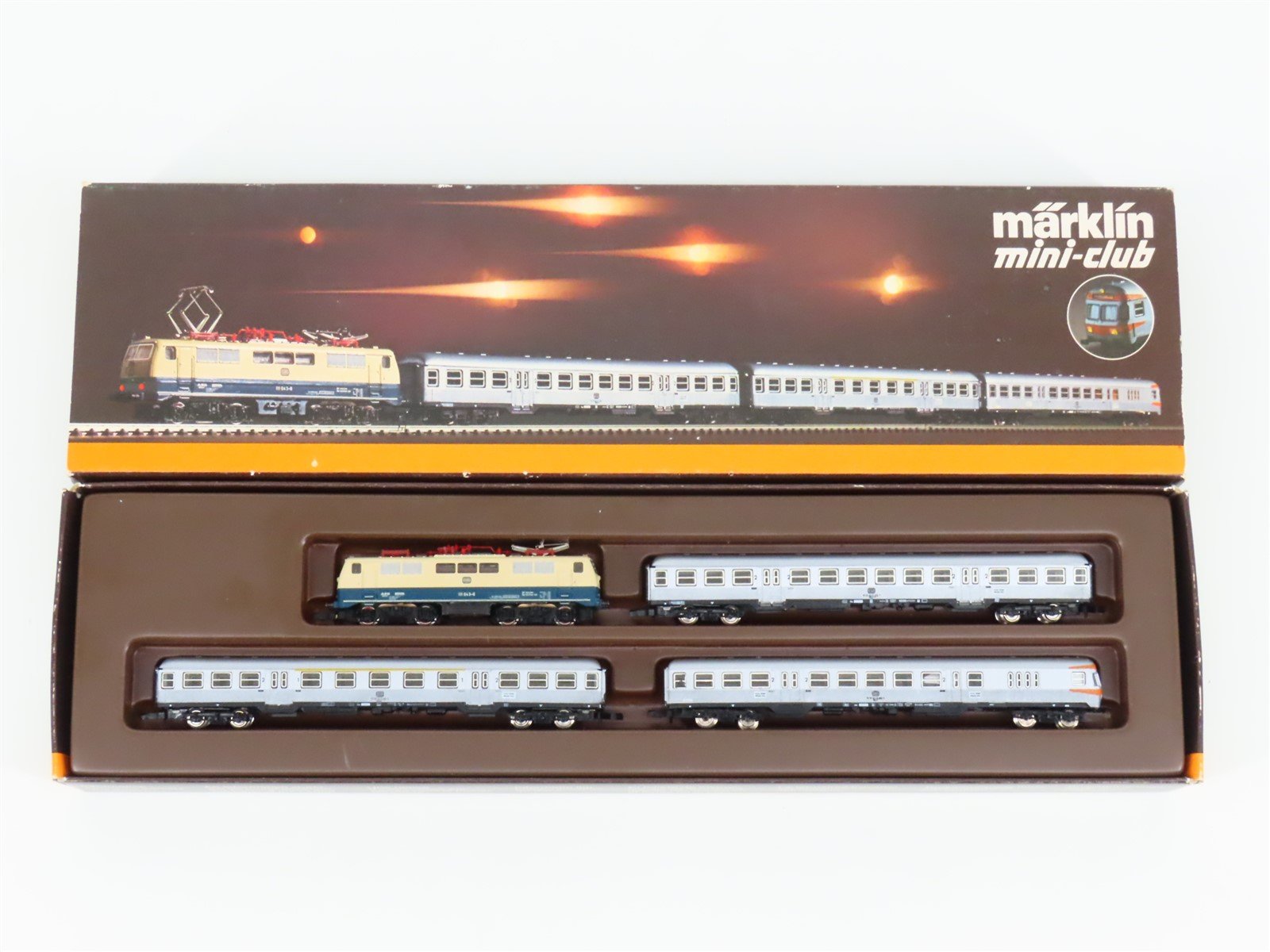 Z Scale Marklin Mini-Club 8101 DB German BR111 Electric Passenger Train Set