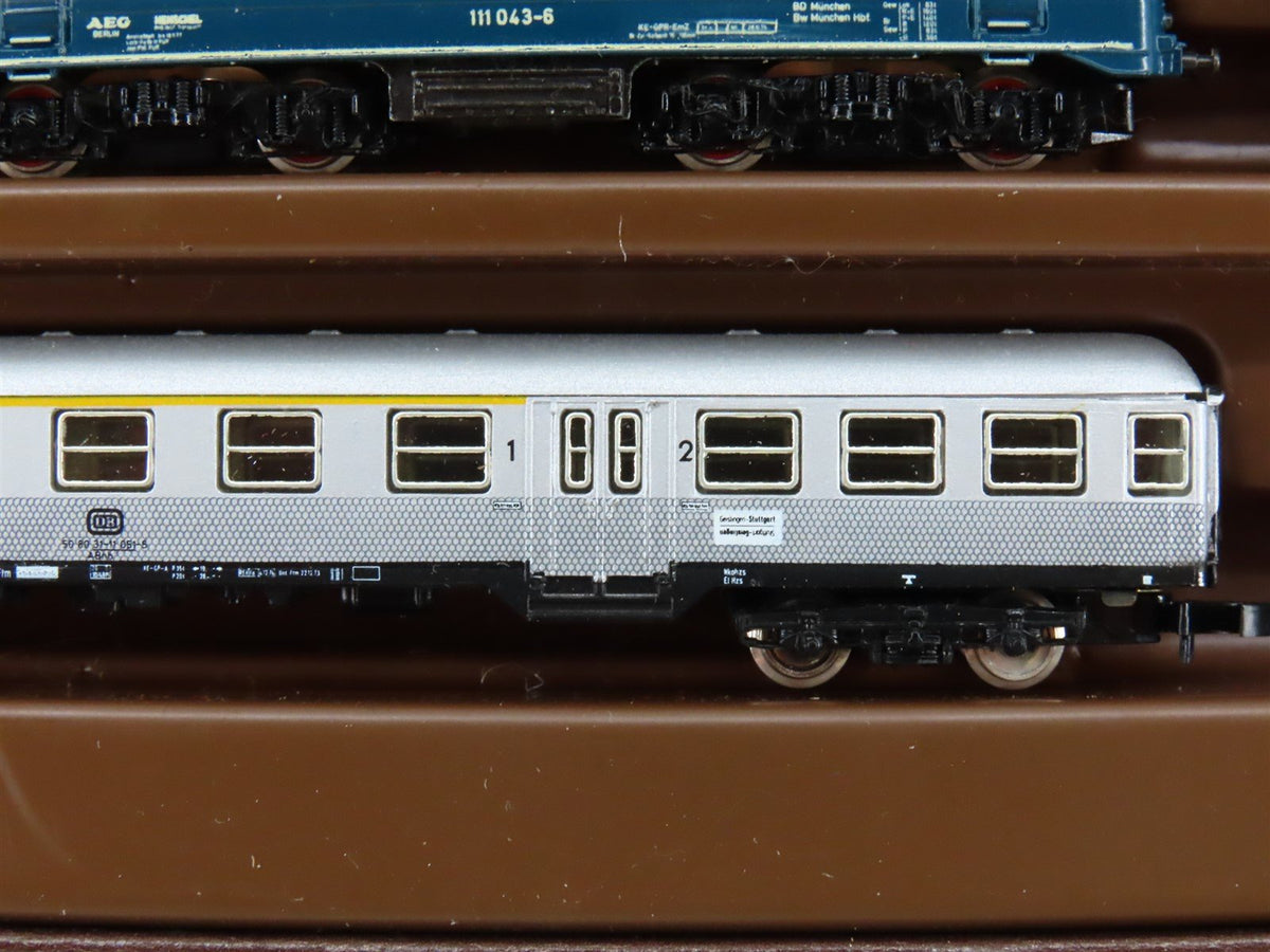 Z Scale Marklin Mini-Club 8101 DB German BR111 Electric Passenger Train Set