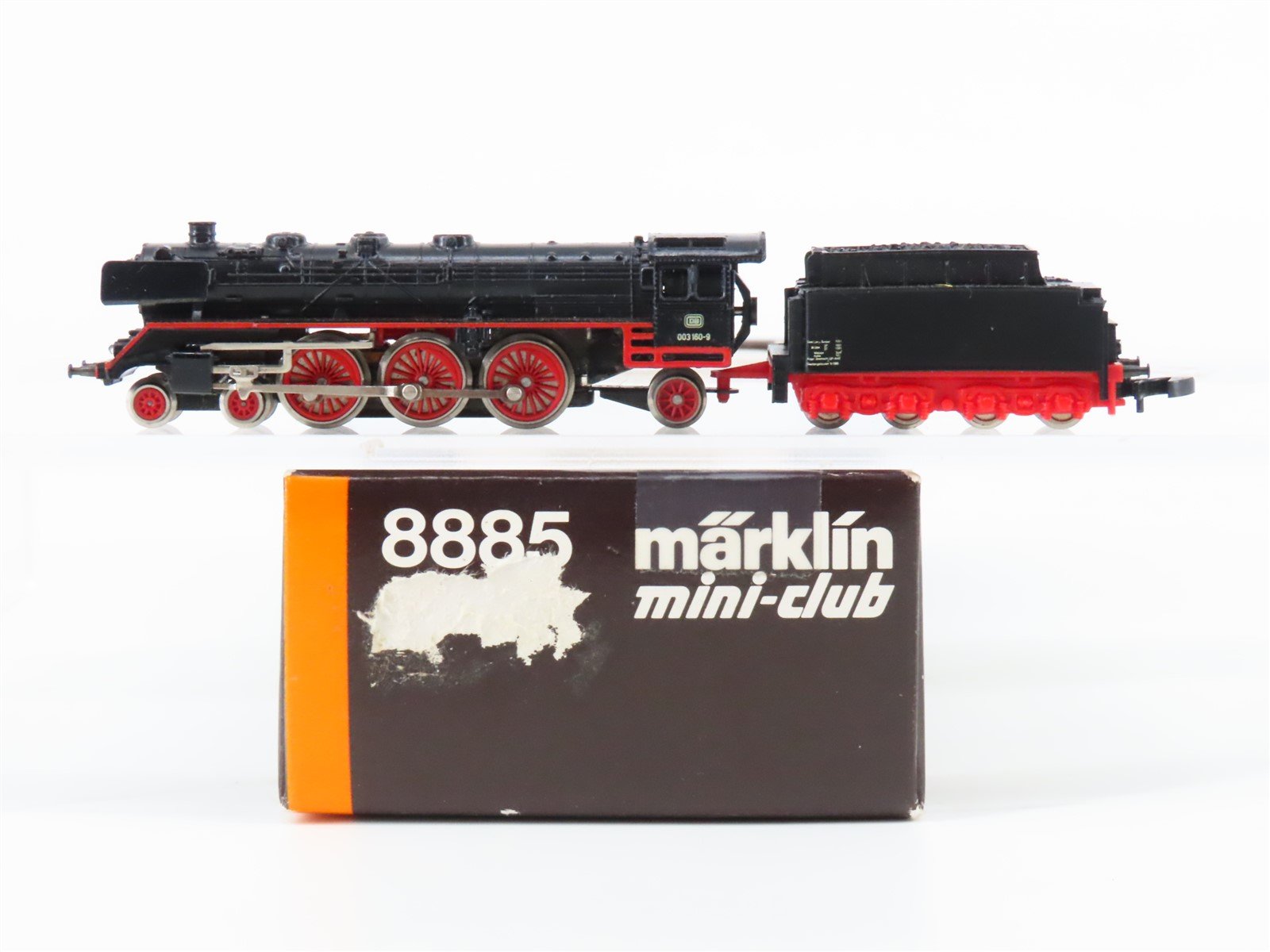 Z Scale Marklin Mini-Club 8885 DB German 4-6-2 BR003 Steam Locomotive #160-9