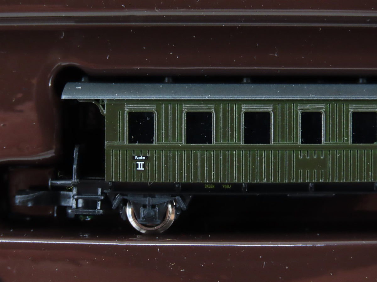 Z Marklin Mini-Club 81420 Baden State 4-6-0 P8 Steam Passenger/Freight Train Set