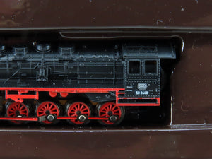 Z Marklin Mini-Club 81360 DB German 2-10-0 BR50 Steam & Rotary Snowplow Set
