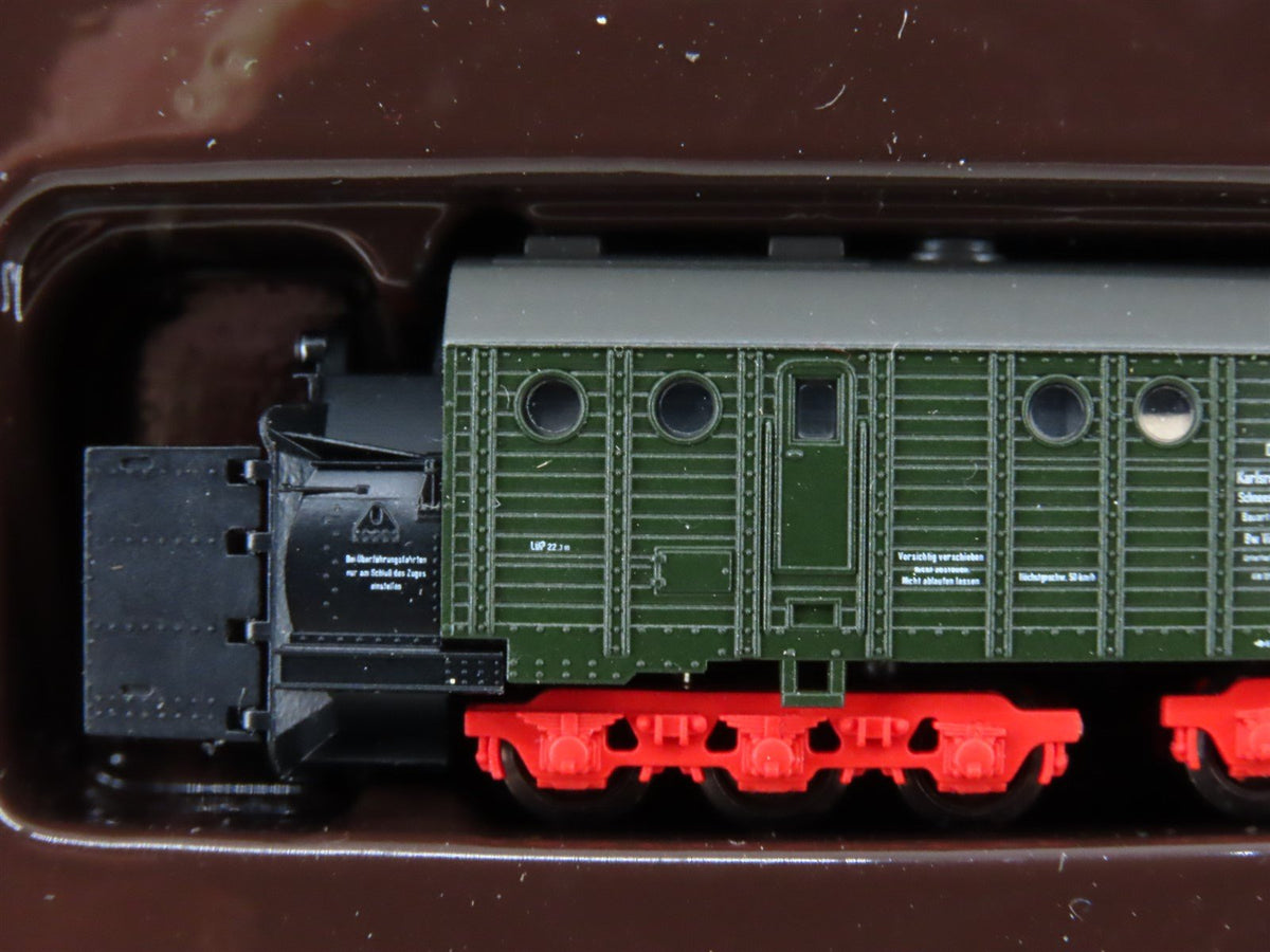 Z Marklin Mini-Club 81360 DB German 2-10-0 BR50 Steam &amp; Rotary Snowplow Set