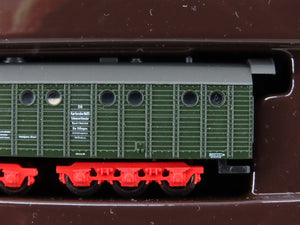 Z Marklin Mini-Club 81360 DB German 2-10-0 BR50 Steam & Rotary Snowplow Set