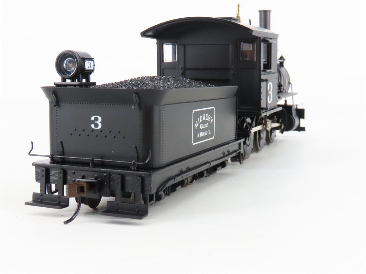 On30 Scale Bachmann Spectrum 29403 Midwest Quarry &amp; Mining 0-6-0 Steam #3 w/ DCC