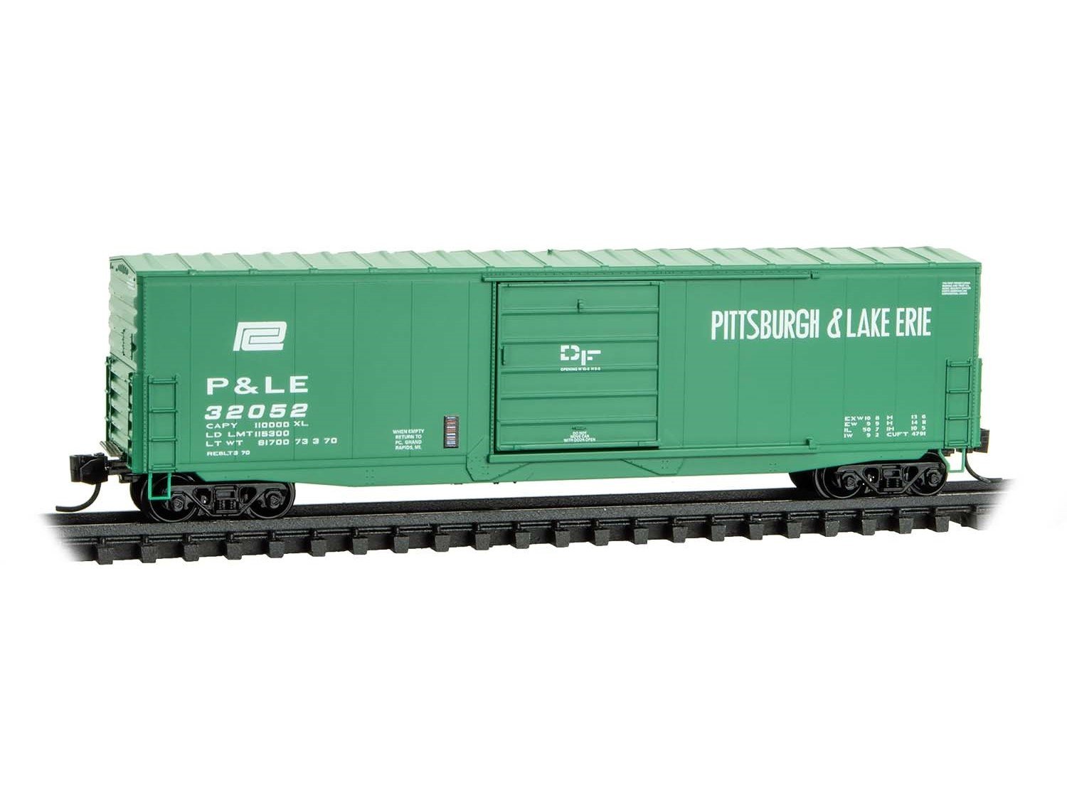 N Scale Micro-Trains MTL 18000450 P&LE / PC 50' Single Door Box Car #32052