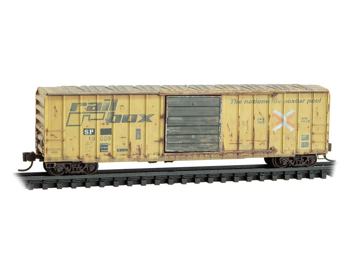 N Scale Micro-Trains MTL 02544441 SP/ex-Railbox 50&#39; Box Car #19009 - Weathered
