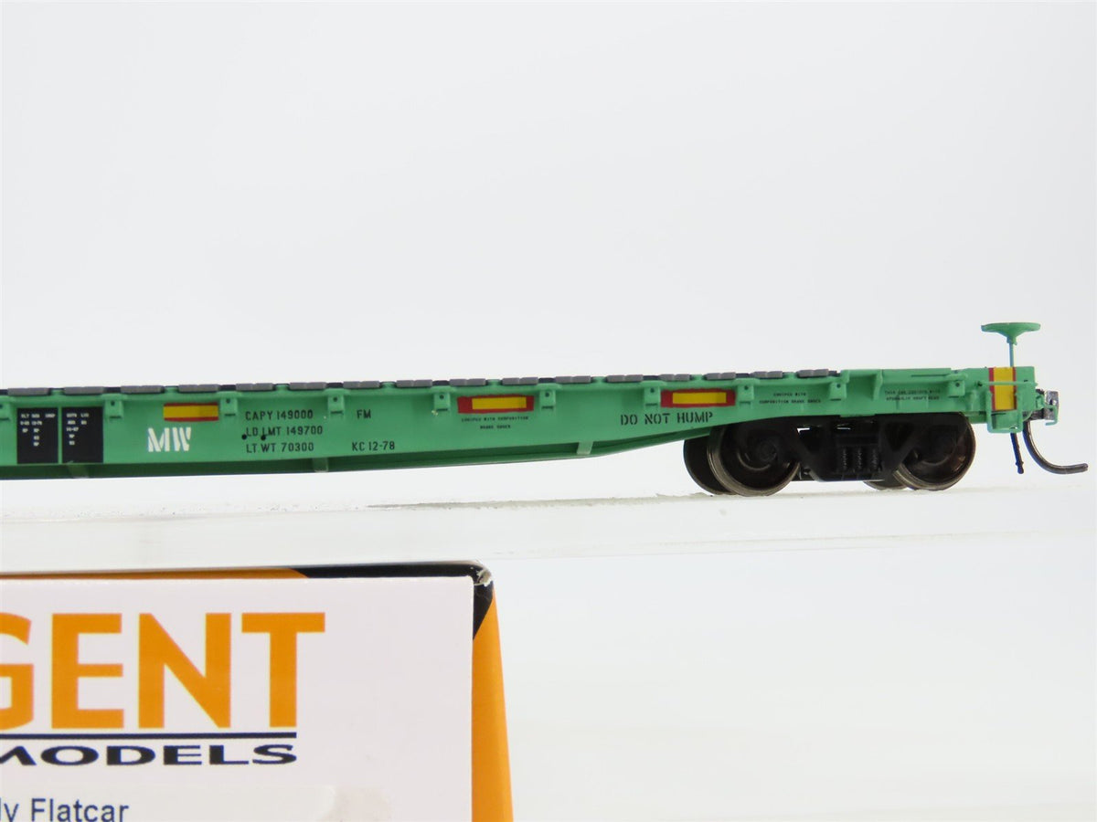 HO Tangent 11012-05 GSC 60&#39; MP Missouri Pacific UP MOW Post 2005 Flatcar #818014