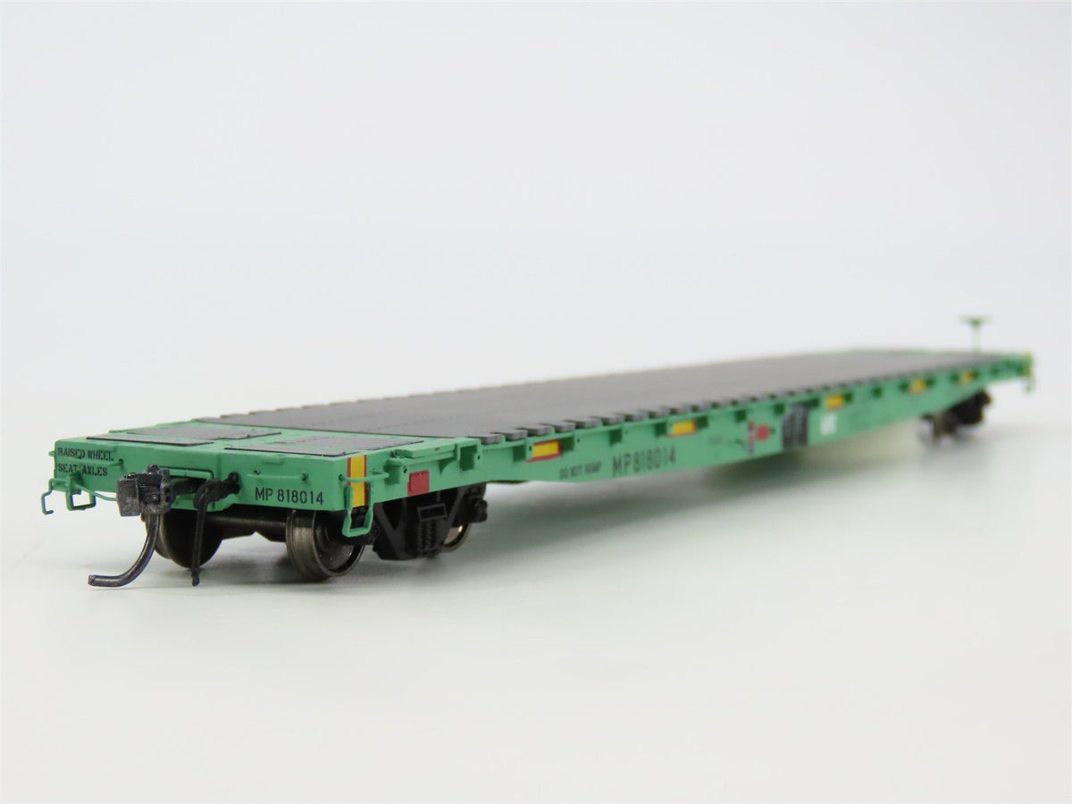 HO Tangent 11012-05 GSC 60&#39; MP Missouri Pacific UP MOW Post 2005 Flatcar #818014