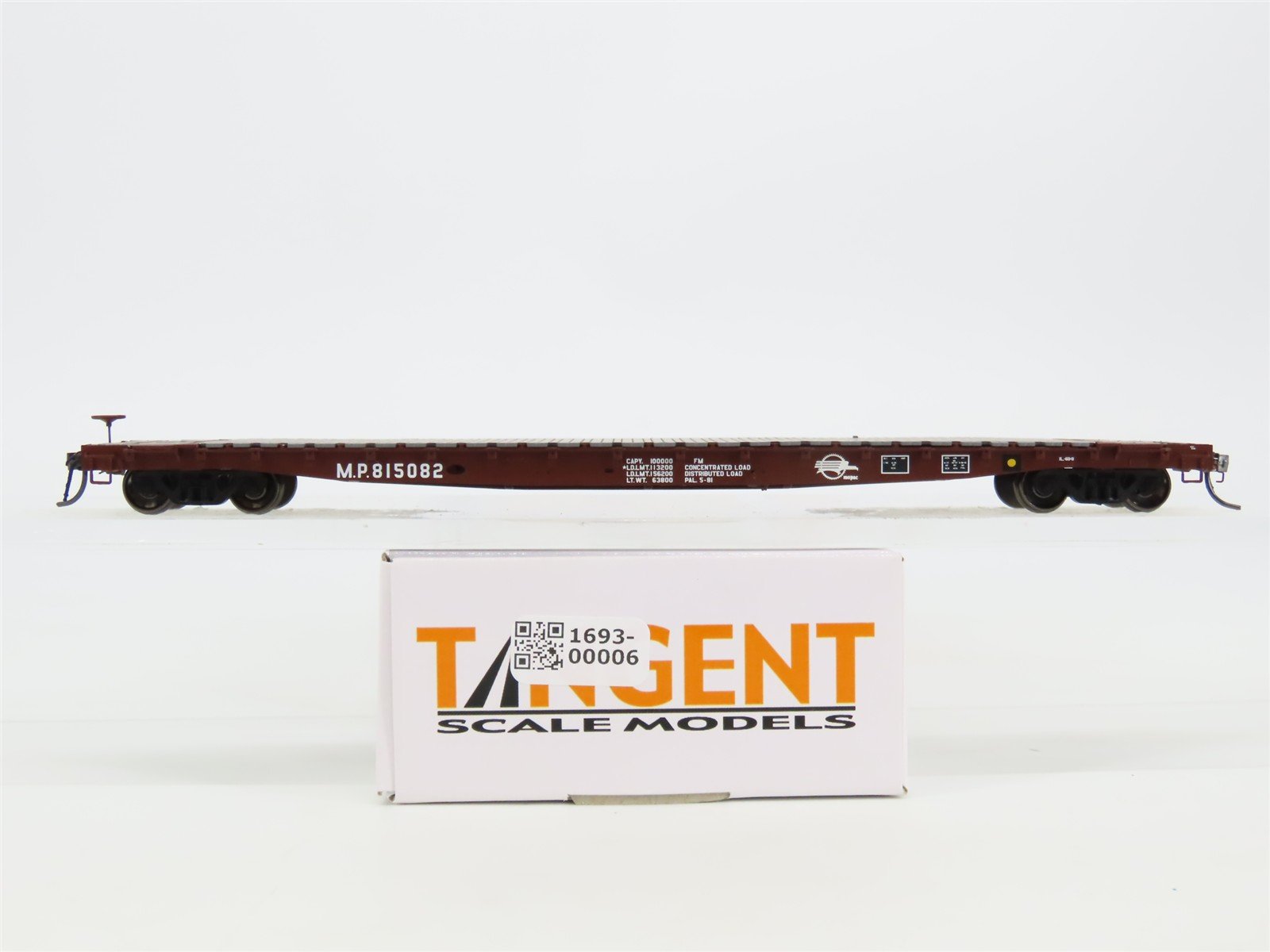 HO Scale Tangent 11019-02 MP "Eagle and Buzzsaw" GSC 60' Flatcar #815082
