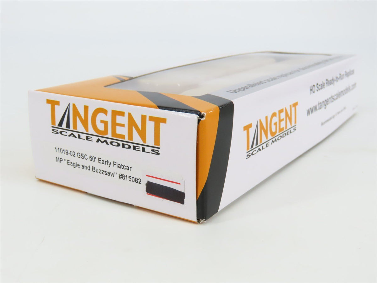 HO Scale Tangent 11019-02 MP &quot;Eagle and Buzzsaw&quot; GSC 60&#39; Flatcar #815082