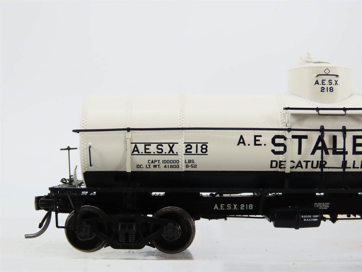 HO Scale Tangent 19010-02 AESX Staley 8000 Gallon Single Dome Tank Car #218