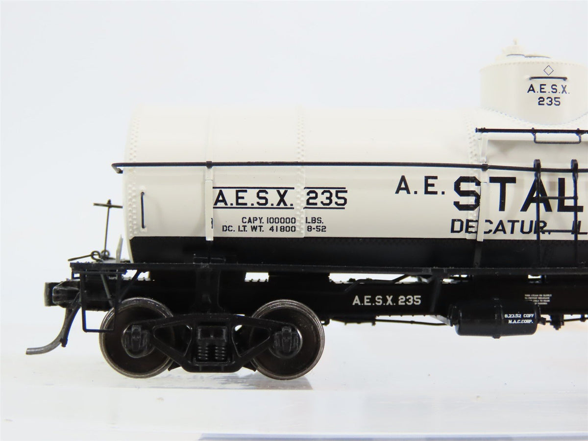 HO Scale Tangent 19010-04 AESX Staley 8000 Gallon Single Dome Tank Car #235