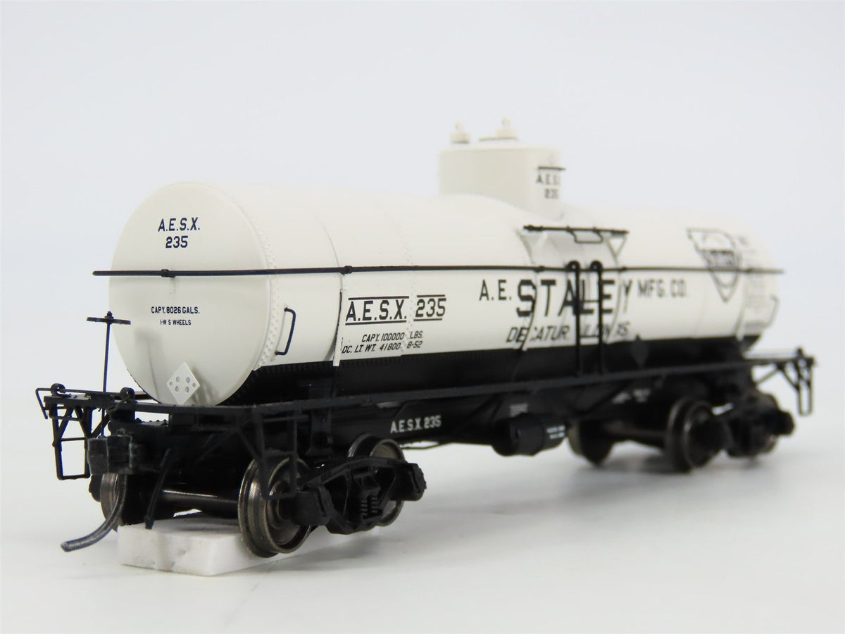 HO Scale Tangent 19010-04 AESX Staley 8000 Gallon Single Dome Tank Car #235