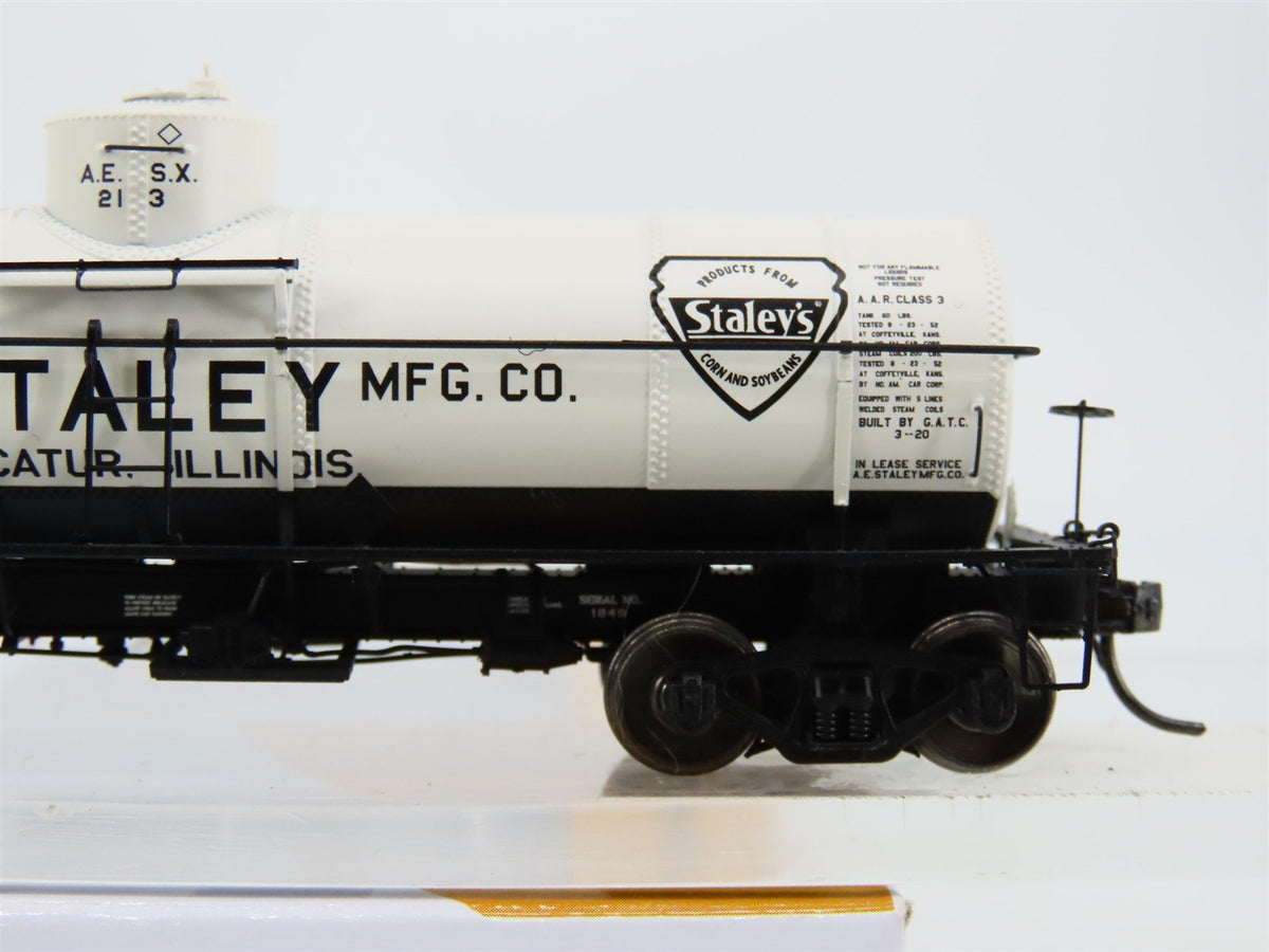 HO Scale Tangent 19010-01 AESX Staley 8000 Gallon Single Dome Tank Car #213