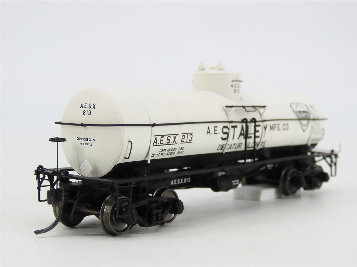 HO Scale Tangent 19010-01 AESX Staley 8000 Gallon Single Dome Tank Car #213