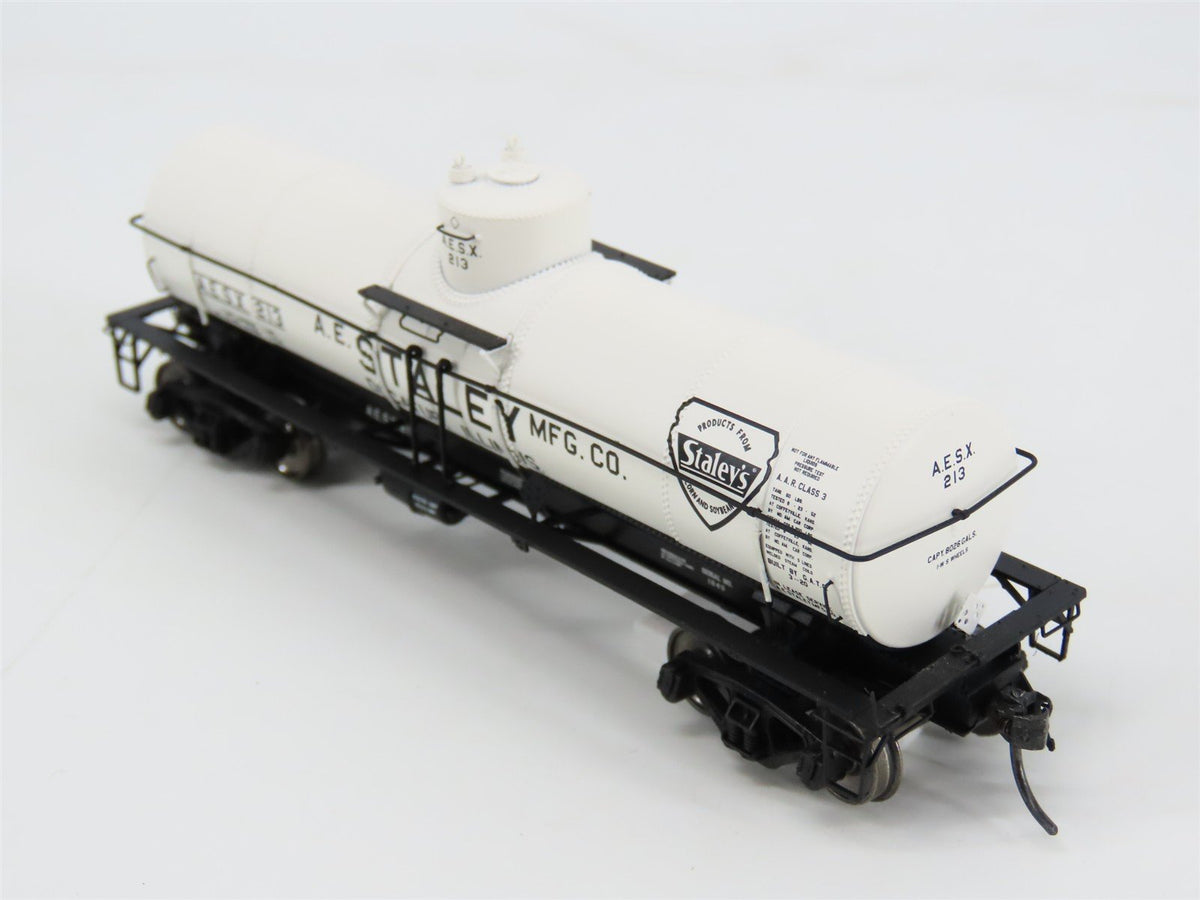 HO Scale Tangent 19010-01 AESX Staley 8000 Gallon Single Dome Tank Car #213