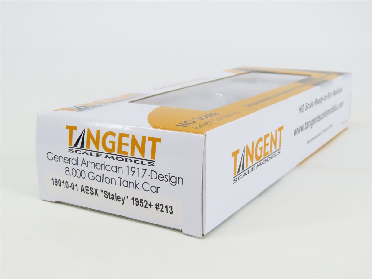 HO Scale Tangent 19010-01 AESX Staley 8000 Gallon Single Dome Tank Car #213