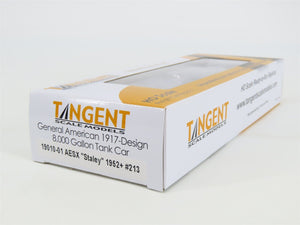 HO Scale Tangent 19010-01 AESX Staley 8000 Gallon Single Dome Tank Car #213