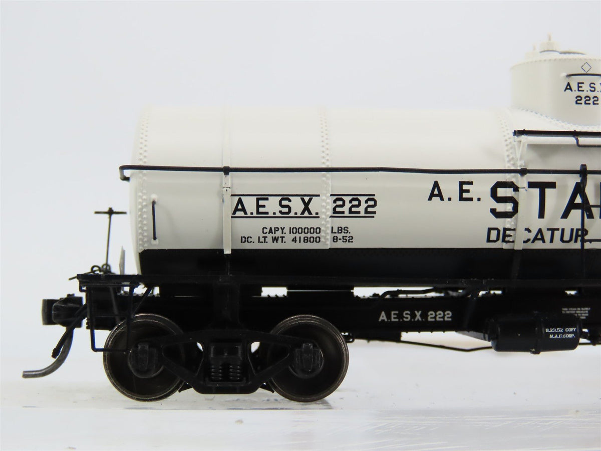 HO Scale Tangent 19010-03 AESX Staley 8000 Gallon Single Dome Tank Car #222