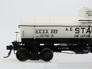 HO Scale Tangent 19010-03 AESX Staley 8000 Gallon Single Dome Tank Car #222