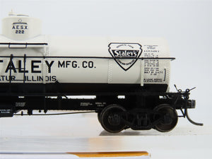 HO Scale Tangent 19010-03 AESX Staley 8000 Gallon Single Dome Tank Car #222