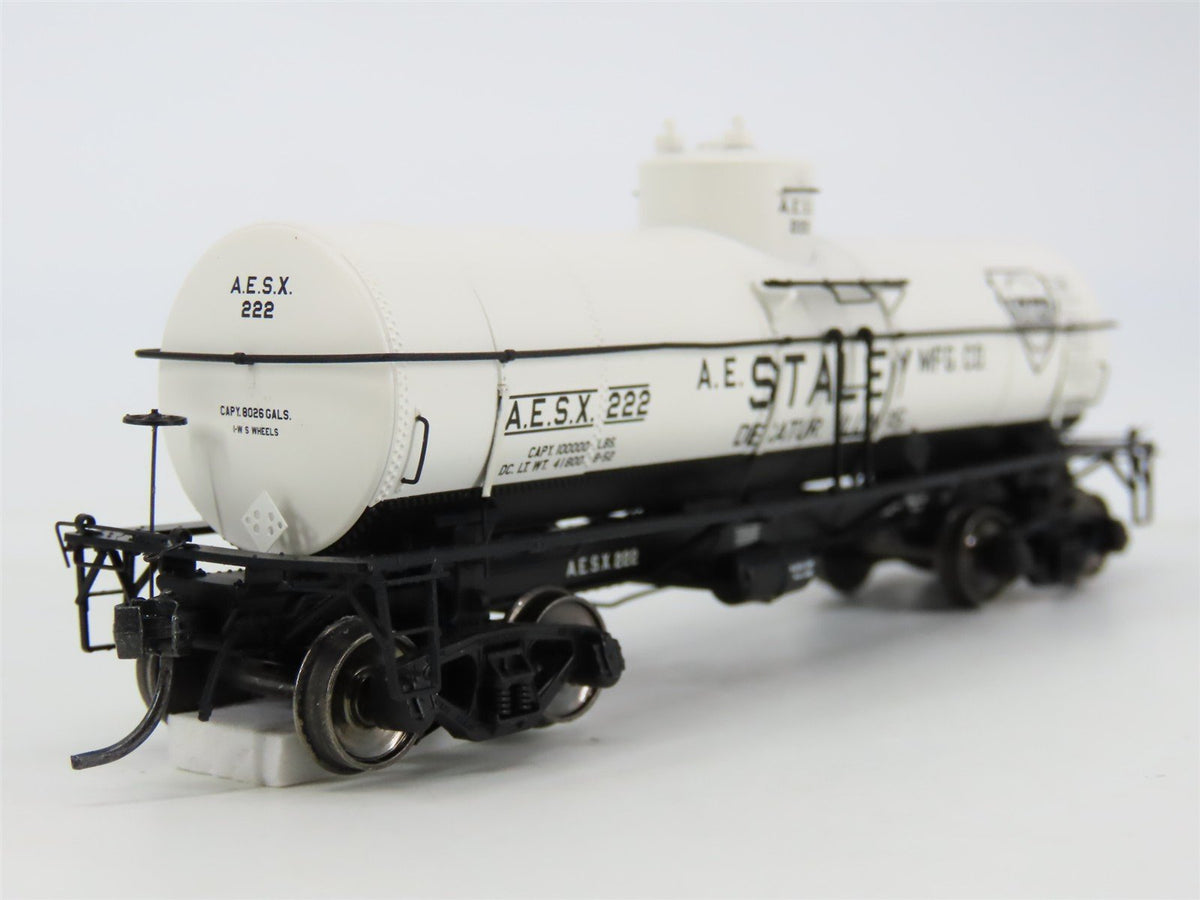 HO Scale Tangent 19010-03 AESX Staley 8000 Gallon Single Dome Tank Car #222